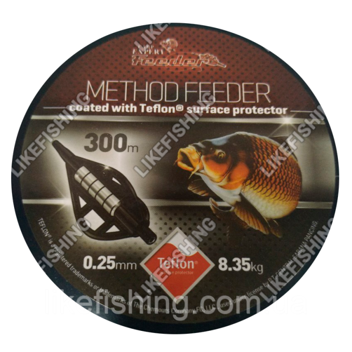 Леска 0.25 мм 300 метров 8.35 кг Carp Expert Method Feeder Teflon