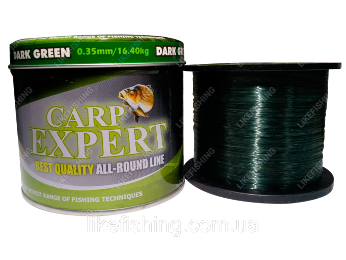 Леска 0.27 мм 9.8 кг 1000+200 метров Dark Green Carp Expert