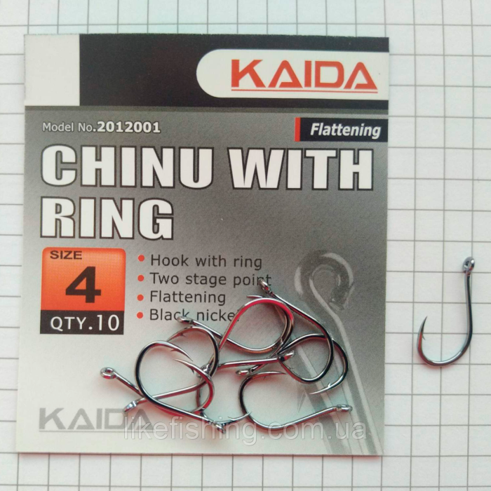 Гачки Kaida № 4 Chinu With Ring