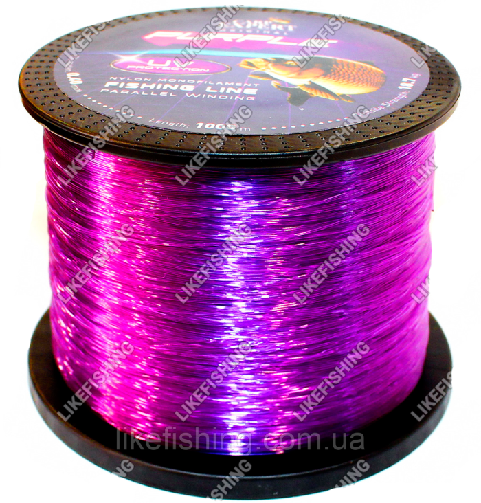 Леска 0.40 мм 1000 метров 18.7 кг Carp Expert UV Purple