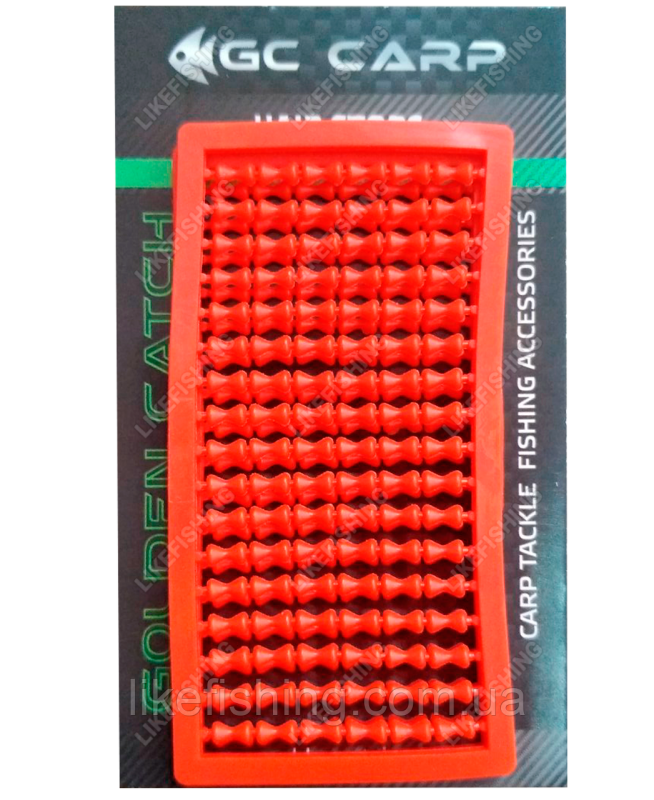 Стопора для бойлов GC Hair Stops Red 204 шт