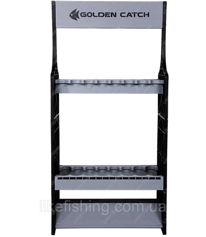 Стенд Golden Catch под 16 удилищ (подставка витрина)