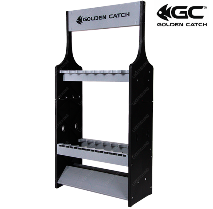 Стенд Golden Catch под 16 удилищ (подставка витрина)