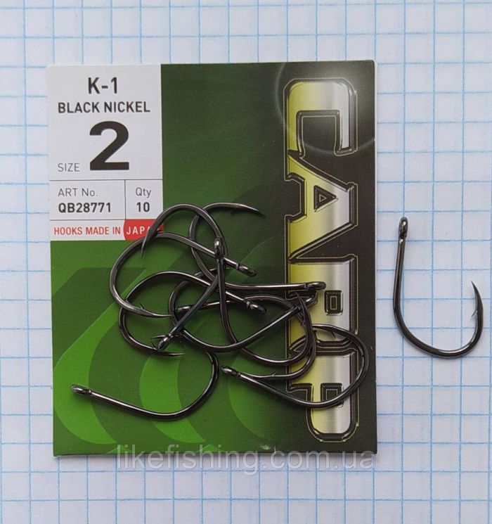 Крючки Hayabusa Carp K-1 Black Nickel №2