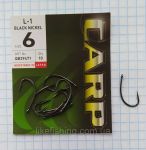 Крючки Hayabusa Carp L-1 Black Nickel №6