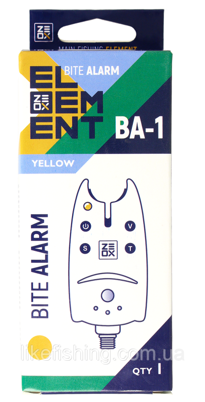 Сигналізатор клювання Zeox Element Bite Alarm жовтий