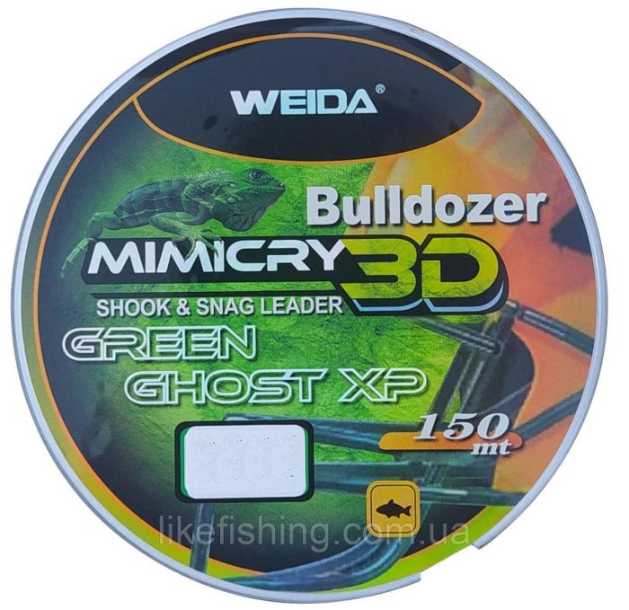 Леска 0.50 mm 150 м Mimicry 3D Bulldozer Green Weida