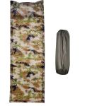 Самонадувной коврик одноместный туристический камуфляж пиксель