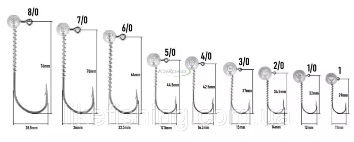 Джиг головка Kalipso №5/0 16.0g(5)