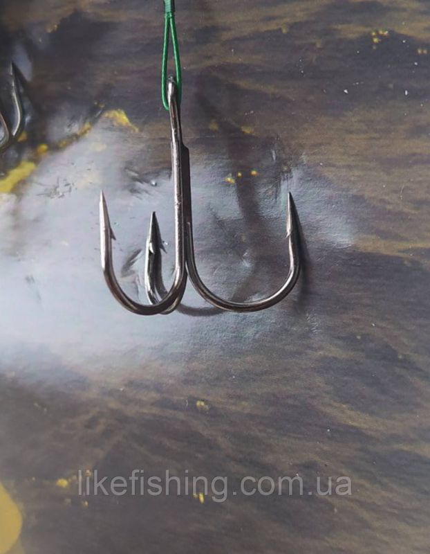 Набор поводков с тройником 40 шт EOS зеленые