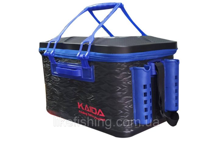 Сумка EVA 45 см Kaida с держателями для удилищ и полкой