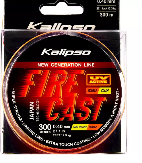 Волосінь Kalipso Fire Cast FYO 300 m 0.30 mm double color