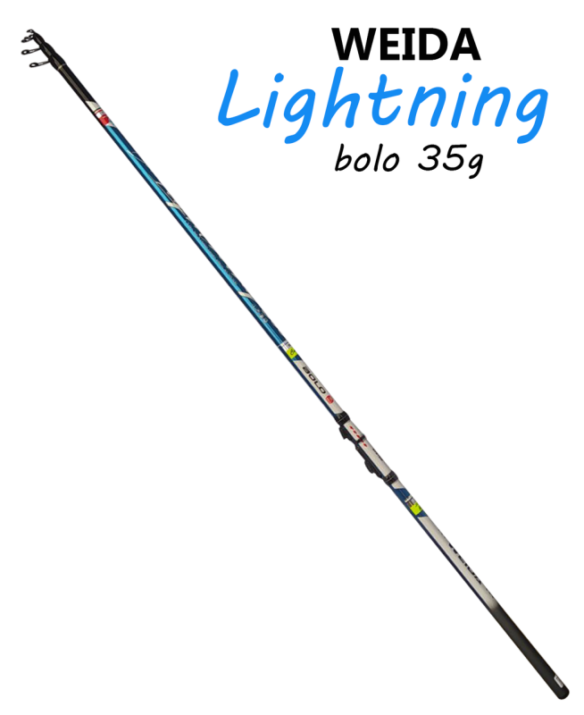 Удочка 6 м до 35 г Lightning Weida Bolo с кольцами