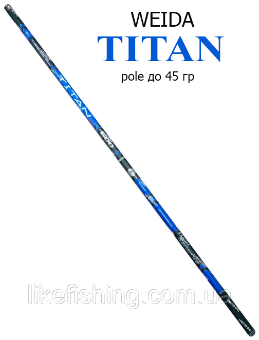 Маховая удочка 6 м до 45 гр Titan Weida (Kaida)