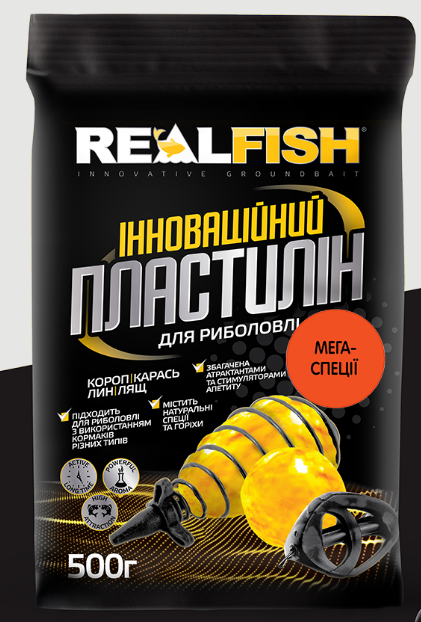 Рыболовный пластилин RealFish мега специи 500 г