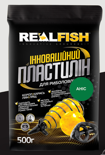Рыболовный пластилин RealFish анис 500 г