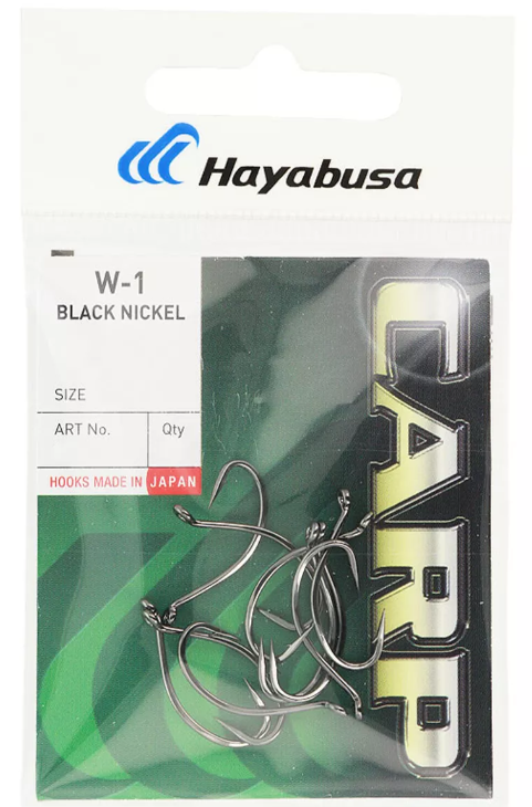 Крючки Hayabusa Carp W-1 Black Nickel №2