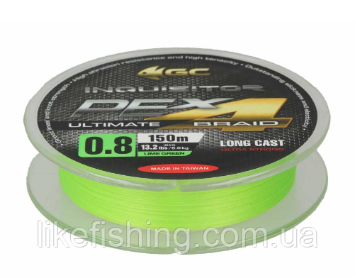 Шнур 0.6 PE 150 м 5.2 кг GC Inquisitor X4 LG