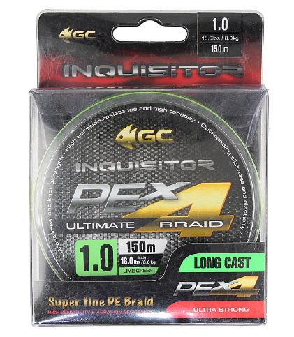 Шнур 0.4 PE 150 м 3.2 кг GC Inquisitor X4 LG