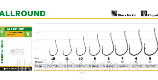 Крючки Golden Catch Allround №5