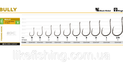Гачок GC Bully №1/0(6шт)
