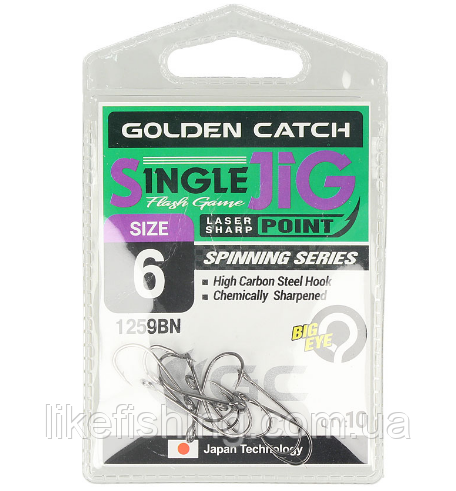 Крючок GC Single Jig 1259BN №4 10шт