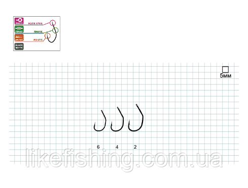 Гачок Hayabusa M-1 №6 (10шт)