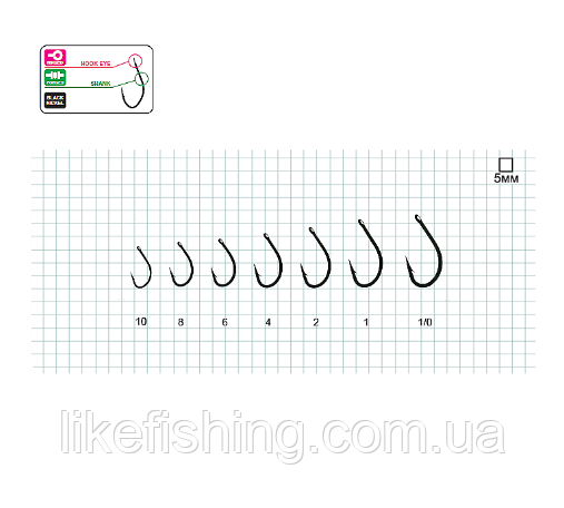 Крючок Hayabusa H.BIL288 №2 (10шт)