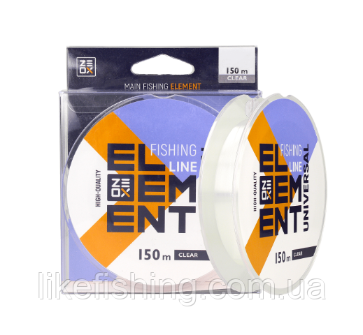 Леска 150 м 0.205 мм ZEOX Element Universal Line Clear