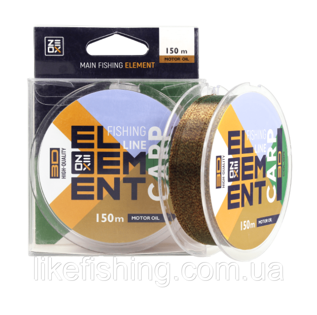 Лісочка 150 м 0.330 мм ZEOX 3D Element Carp Motor Oil