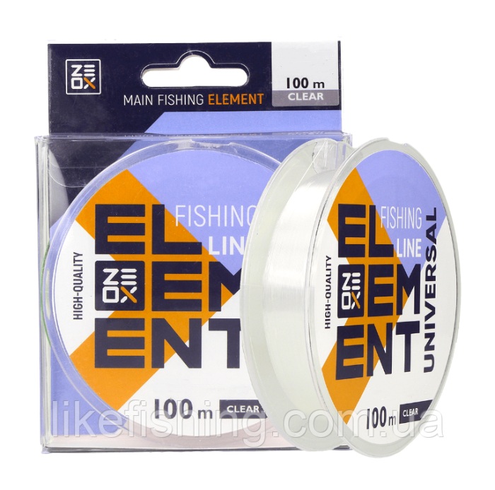 Лісочка 100 м 0.605 мм ZEOX Element Universal Line Clear
