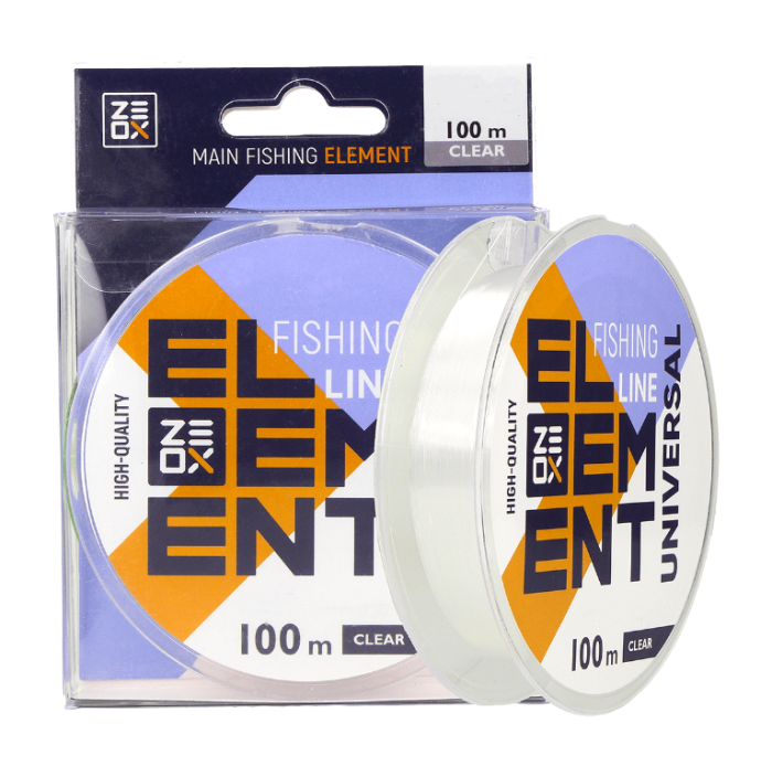 Леска 100 м 0.350 мм ZEOX Element Universal Line Clear