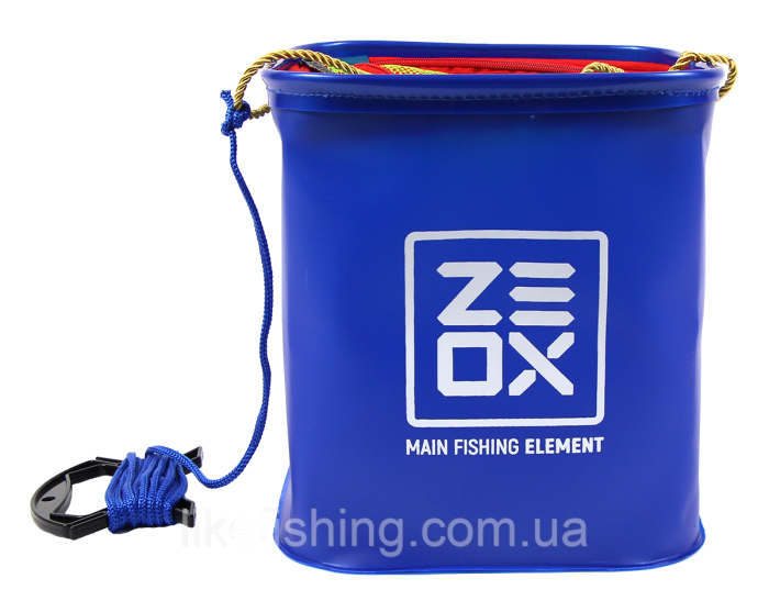 Ведро ZEOX Bucket With Rope and Mesh 20х20х20 см