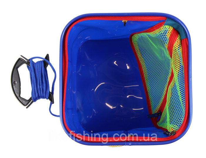 Ведро ZEOX Bucket With Rope and Mesh 20х20х20 см
