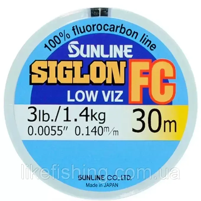 Флюорокарбон 0.31 мм 30 м 6.1 кг Sunline Siglon FC