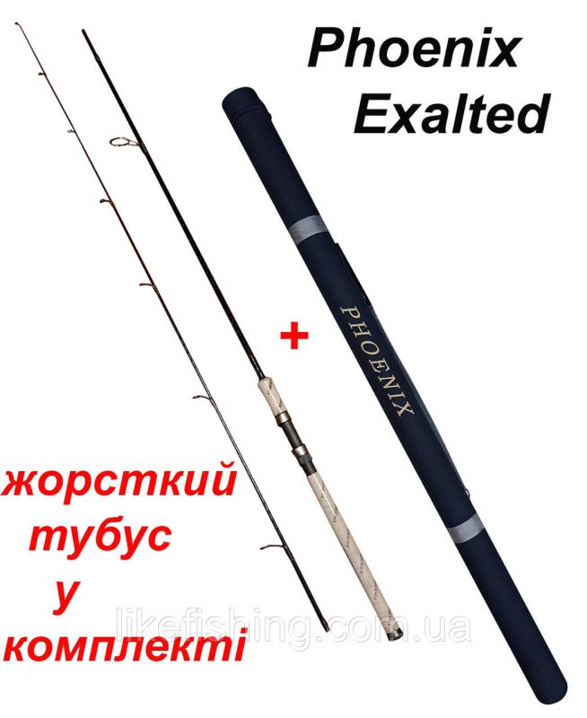Спиннинг 2.4 м 10-30 г Exalted Phoenix жесткий тубус в комплекте