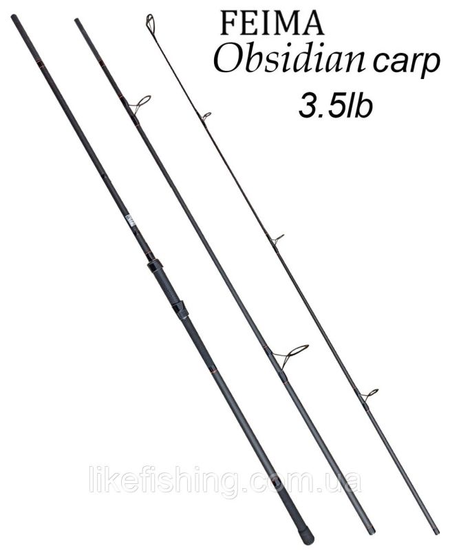 Карпове вудлище 3.6 м 3.5 lb Obsidian Carp Feima