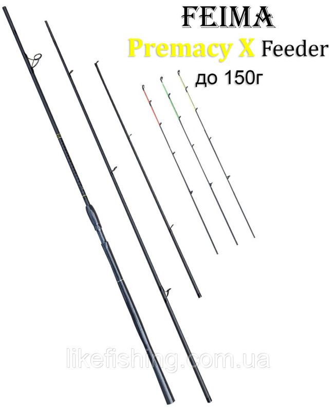 Вудилище фідерне 3.9 м до 150 г Premacy X Feeder Feima