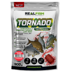 Прикормка RealFish Tornado карп клубника-земляника 900 г