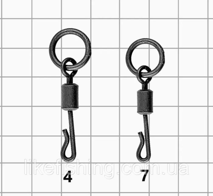 Застібка Kalipso Quick change swivel with ring 101304 HB №4(10)
