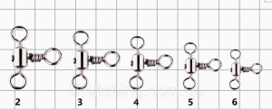 Вертлюг Kalipso Swivel triple 103005BN №5(10)