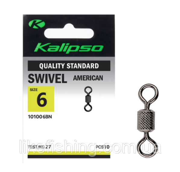 Вертлюг Kalipso Swivel American-101006BN №6(12)