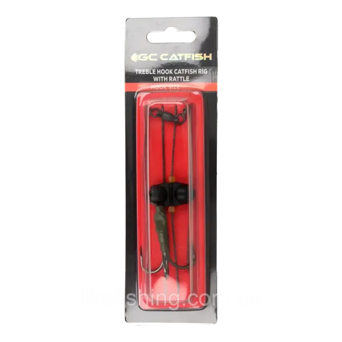 Сном сомовий GC Treble Hook Catfish Rig With Rattle 5/0