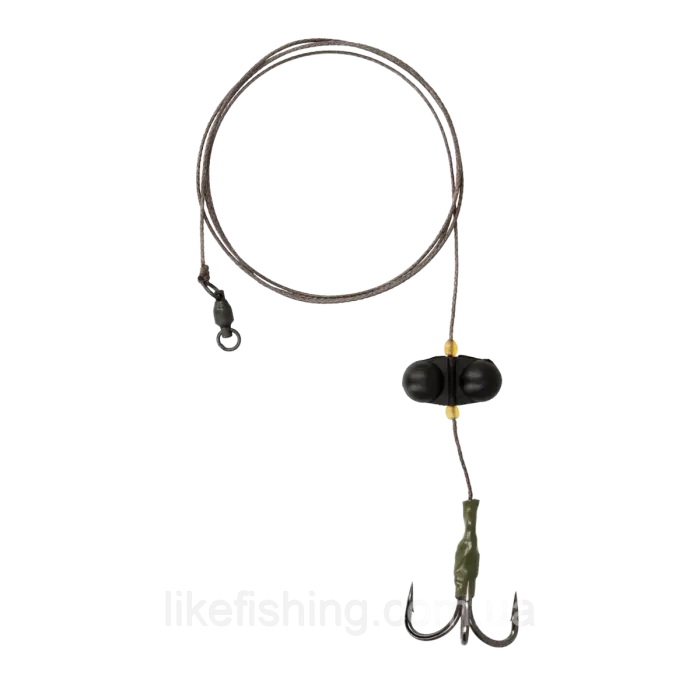 Сном сомовий GC Treble Hook Catfish Rig With Rattle 5/0