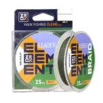 Поводочный материал 0.12мм 25м 7.6кг ZEOX Element Leader Braid Silt