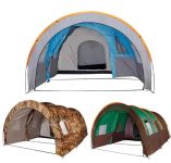 Туннельная палатка 4-8 местная 480х260х200 см зеленая