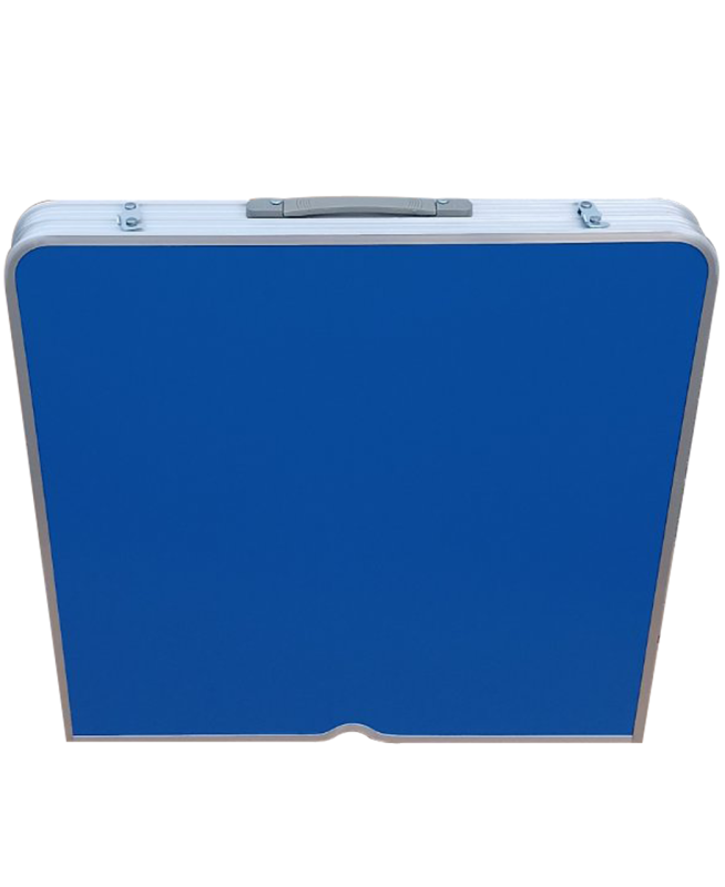 Стол туристический алюминиевый складной 120*60 + 4 стула синий