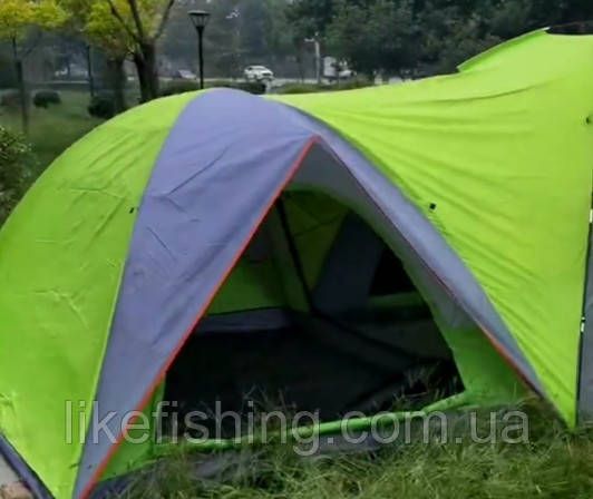 Палатка двухкомнатная четырехместная Д(220+260)*Ш260*В170/200СМ