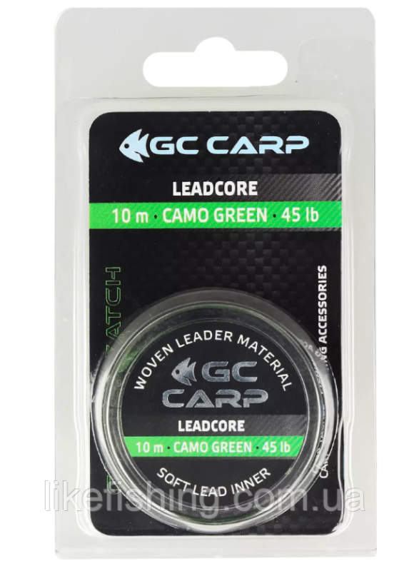 Лідкор зі свинцем GC G.Carp Leadcore 10м 50lb Camo Green