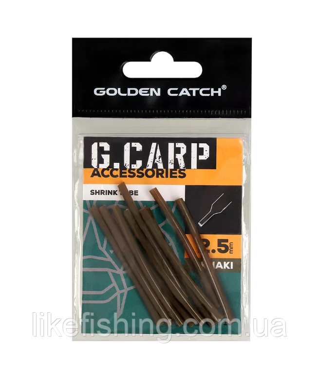 Трубка термоусадочная 1.5мм (10шт) GC G.Carp Shrink Tube Khaki